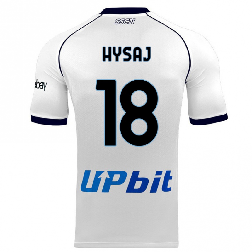 Niño Fútbol Camiseta Daniel Hysaj #18 Blanco 2ª Equipación 2023/24