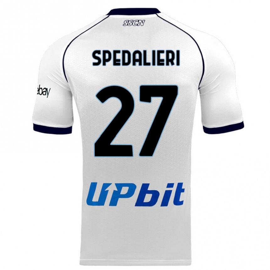 Niño Fútbol Camiseta Johnatan Andrea Spedalieri #27 Blanco 2ª Equipación 2023/24