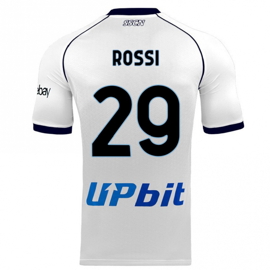 Niño Fútbol Camiseta Francesco Rossi #29 Blanco 2ª Equipación 2023/24