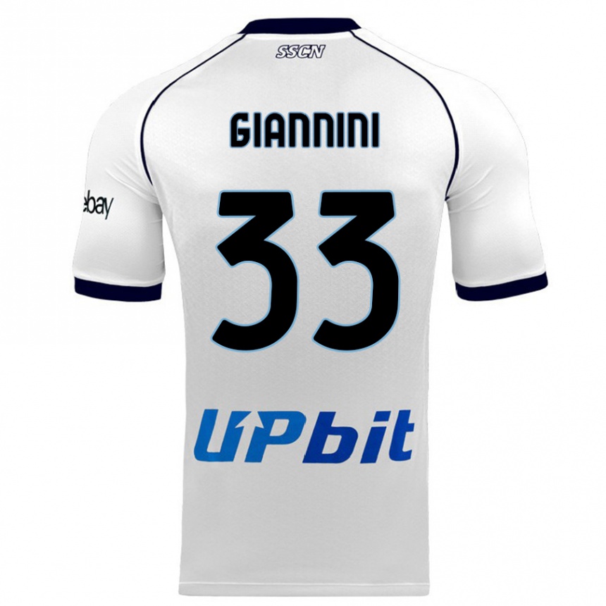 Niño Fútbol Camiseta Enrico Giannini #33 Blanco 2ª Equipación 2023/24