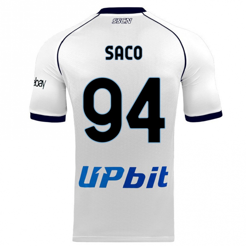 Niño Fútbol Camiseta Coli Saco #94 Blanco 2ª Equipación 2023/24