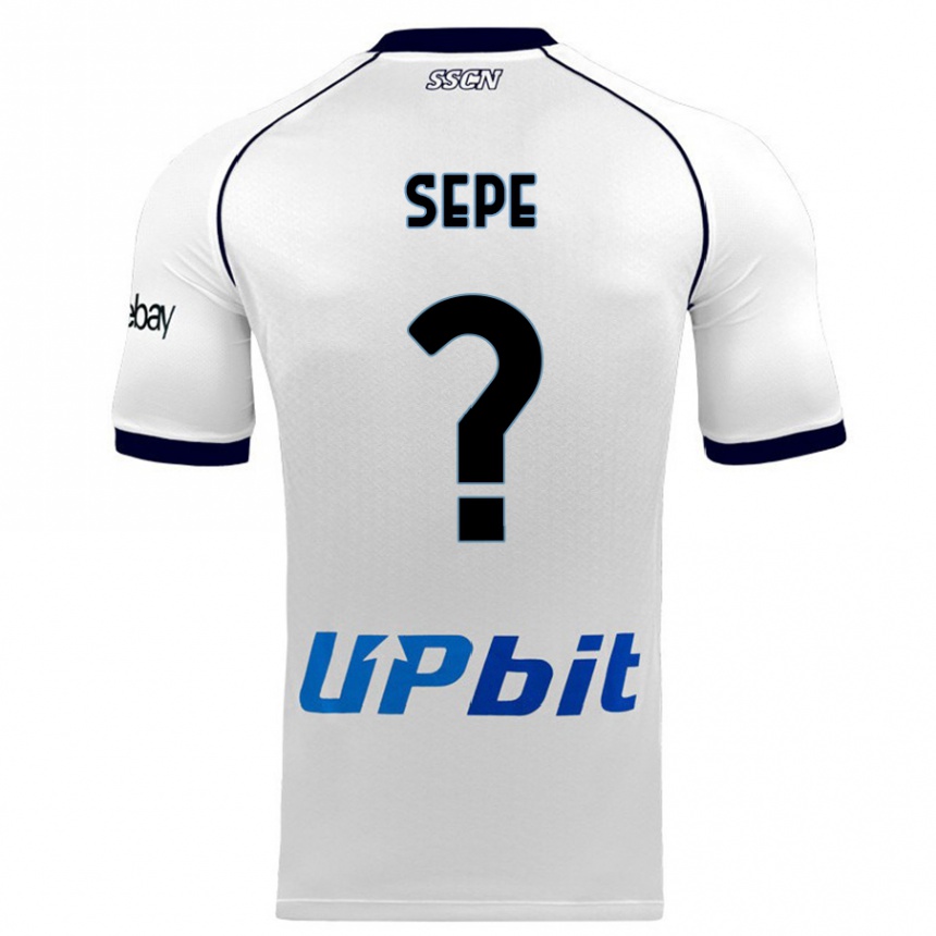 Niño Fútbol Camiseta Mauro Sepe #0 Blanco 2ª Equipación 2023/24