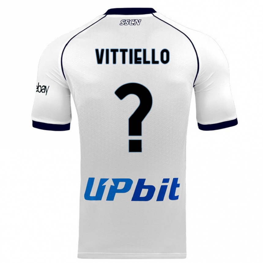 Niño Fútbol Camiseta Antonio Vittiello #0 Blanco 2ª Equipación 2023/24