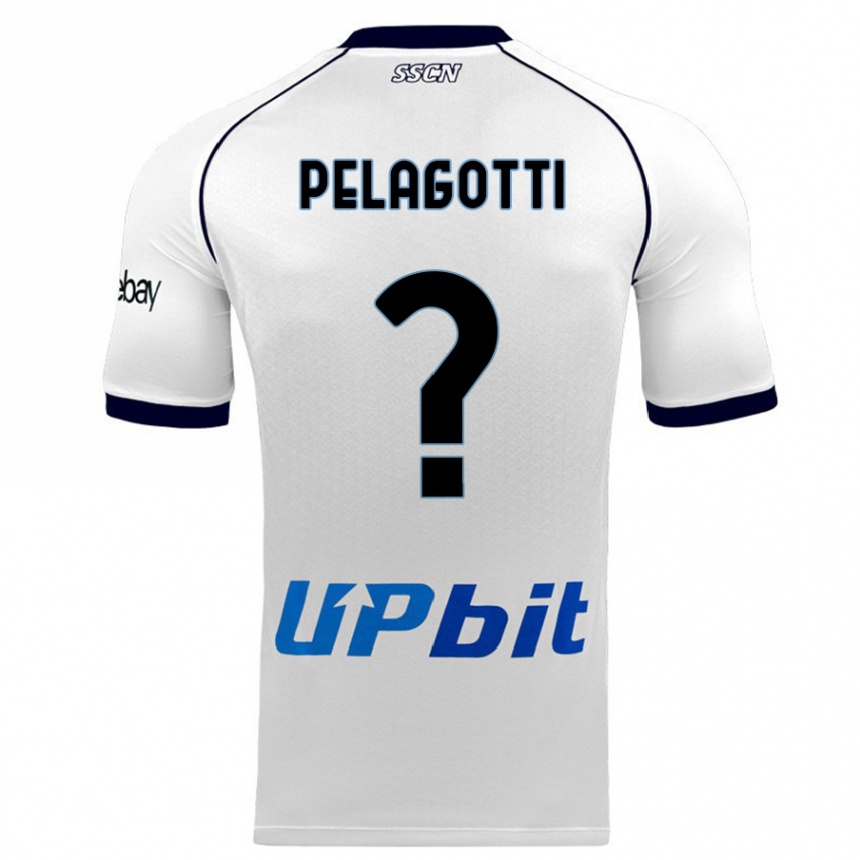 Niño Fútbol Camiseta Ludovico Benjamin Pelagotti #0 Blanco 2ª Equipación 2023/24