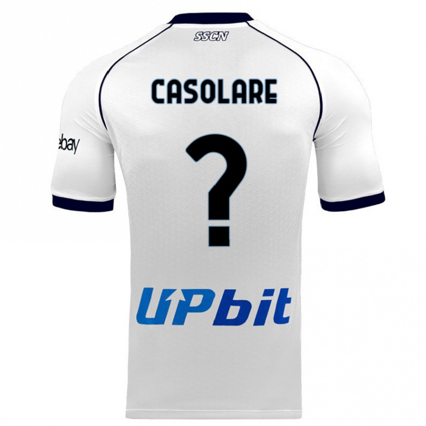 Niño Fútbol Camiseta Gabriel Casolare #0 Blanco 2ª Equipación 2023/24