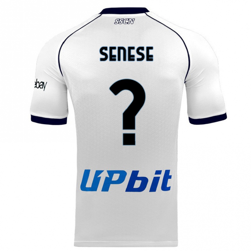 Niño Fútbol Camiseta Alberto Senese #0 Blanco 2ª Equipación 2023/24