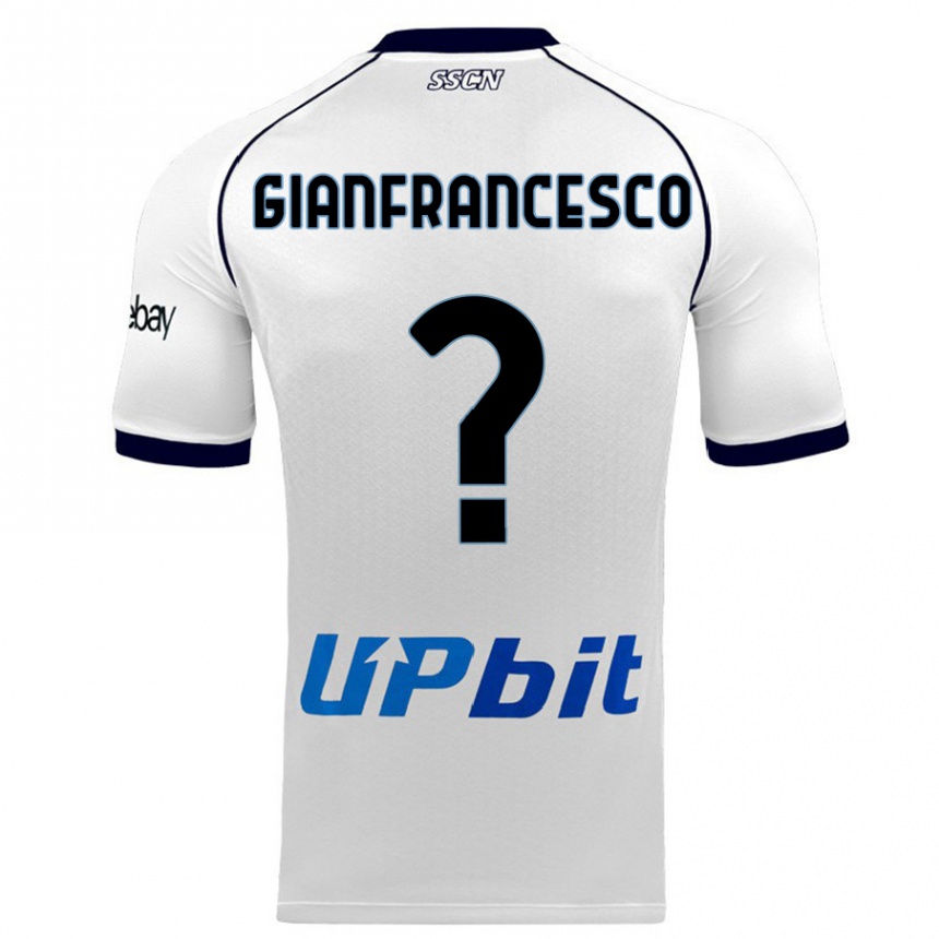 Niño Fútbol Camiseta Sergio Gianfrancesco #0 Blanco 2ª Equipación 2023/24