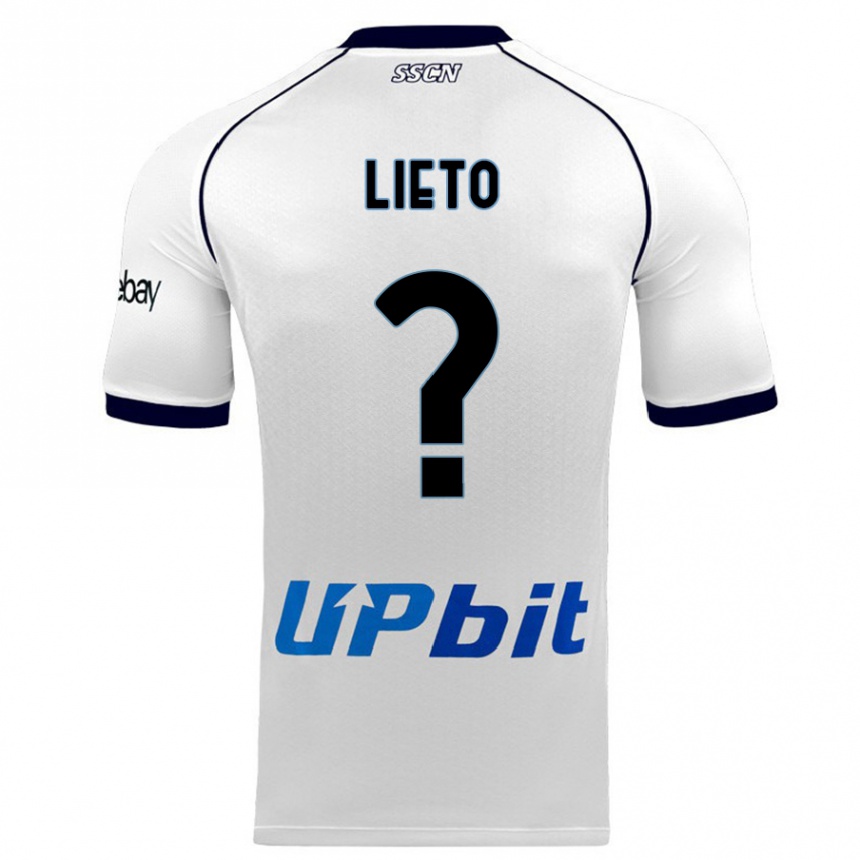 Niño Fútbol Camiseta Angelo Lieto #0 Blanco 2ª Equipación 2023/24