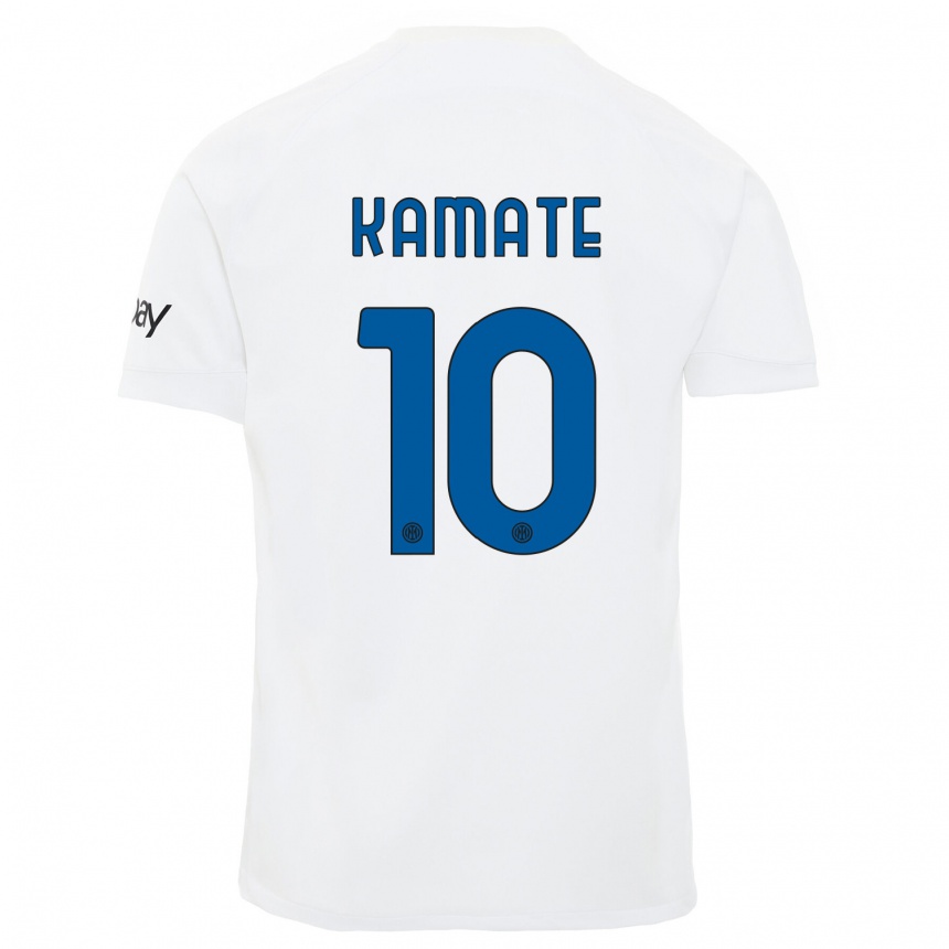 Niño Fútbol Camiseta Issiaka Kamate #10 Blanco 2ª Equipación 2023/24