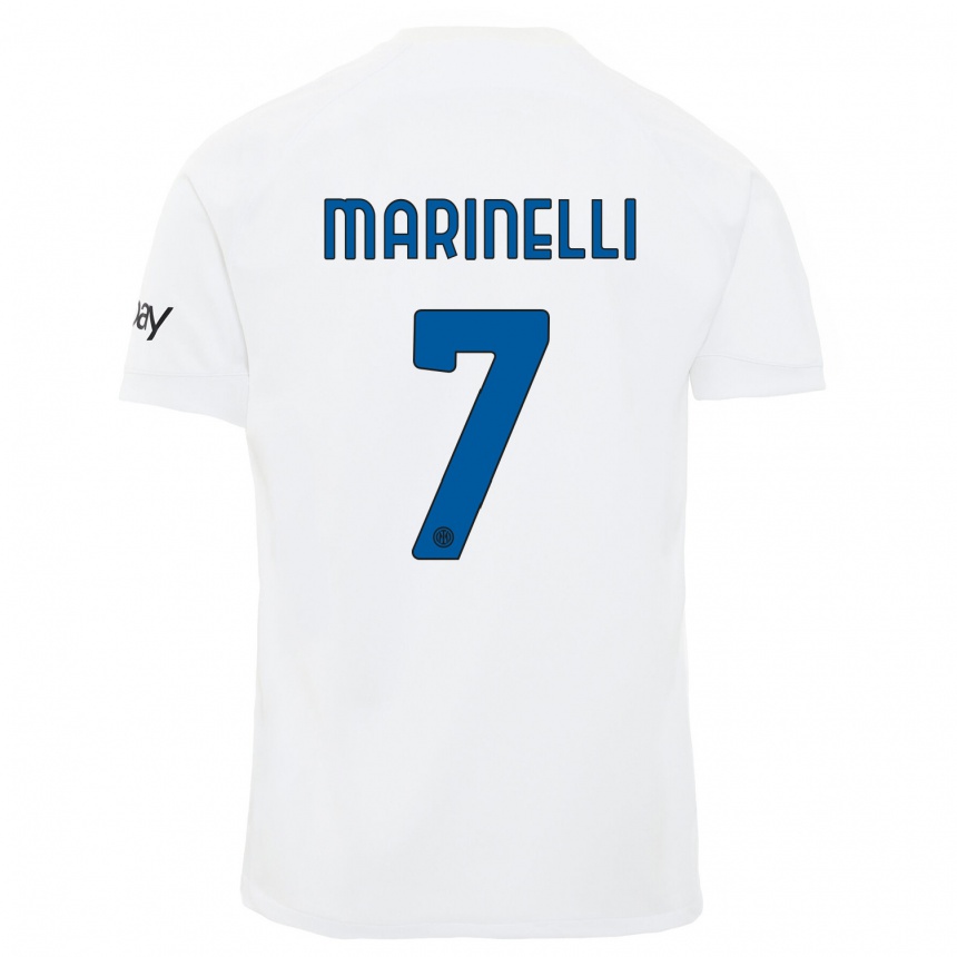 Niño Fútbol Camiseta Gloria Marinelli #7 Blanco 2ª Equipación 2023/24