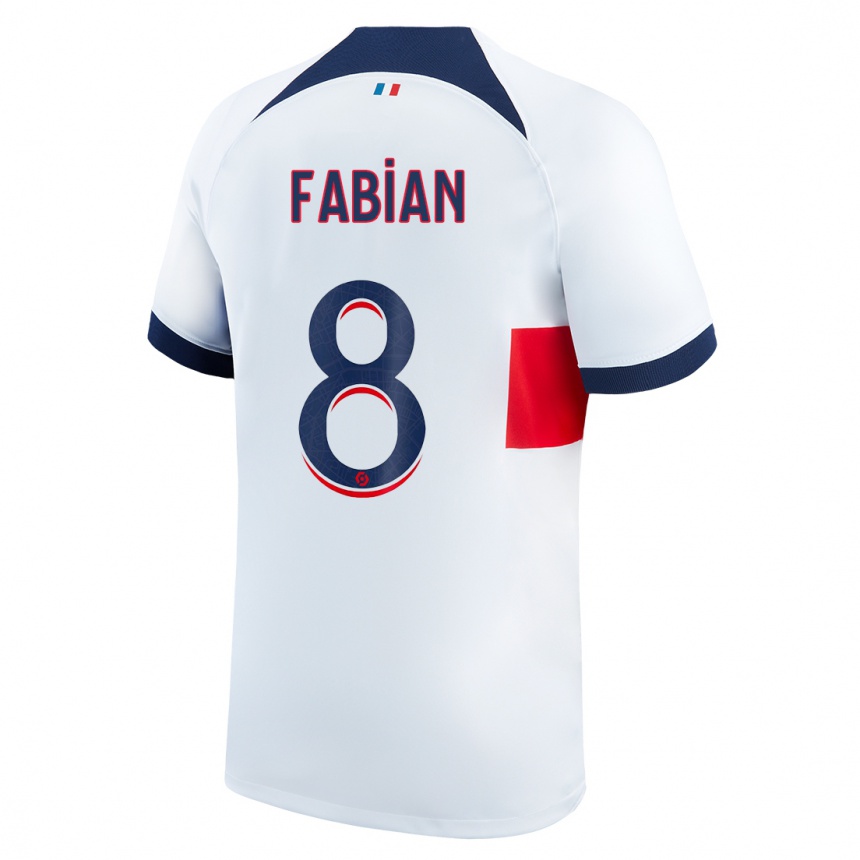 Niño Fútbol Camiseta Fabian Ruiz #8 Blanco 2ª Equipación 2023/24