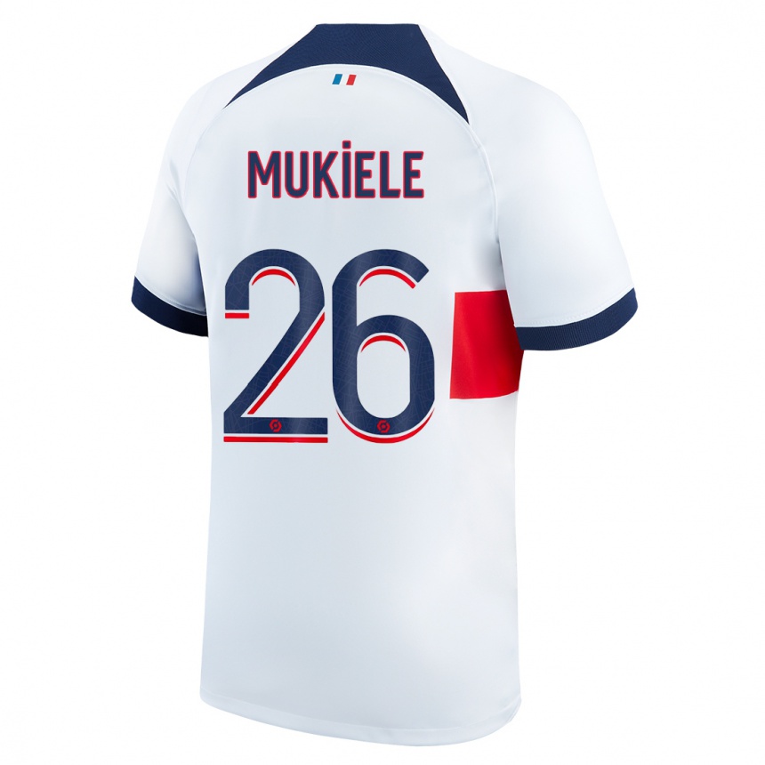 Niño Fútbol Camiseta Nordi Mukiele #26 Blanco 2ª Equipación 2023/24