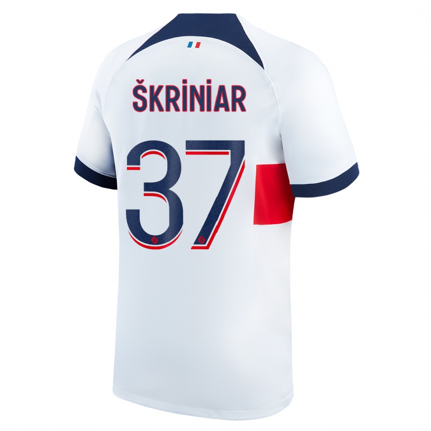 Niño Fútbol Camiseta Milan Skriniar #37 Blanco 2ª Equipación 2023/24