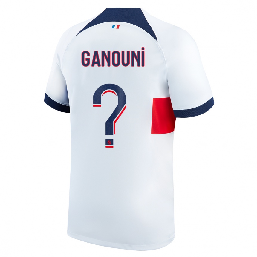 Niño Fútbol Camiseta Mehdi Ganouni #0 Blanco 2ª Equipación 2023/24