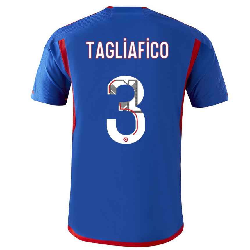 Niño Fútbol Camiseta Nicolas Tagliafico #3 Azul Rojo 2ª Equipación 2023/24