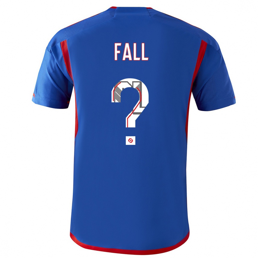 Niño Fútbol Camiseta Ibrahima Fall #0 Azul Rojo 2ª Equipación 2023/24