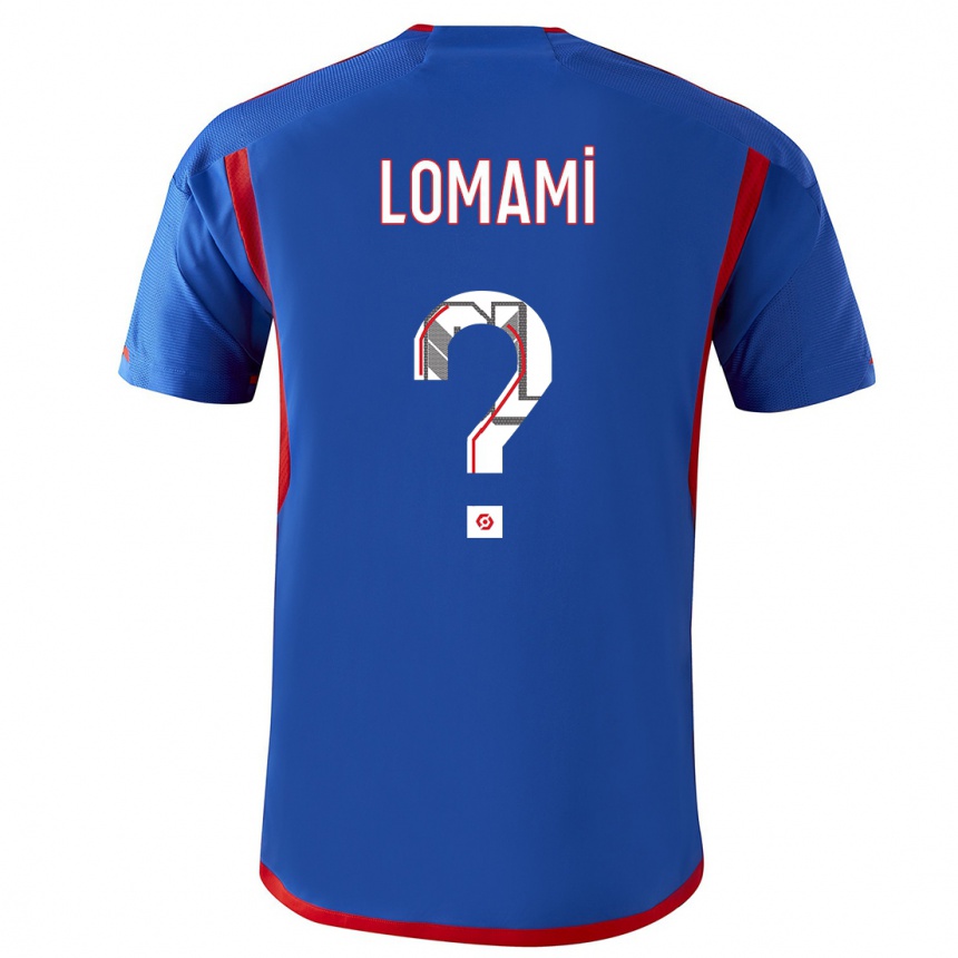 Niño Fútbol Camiseta Irvyn Lomami #0 Azul Rojo 2ª Equipación 2023/24