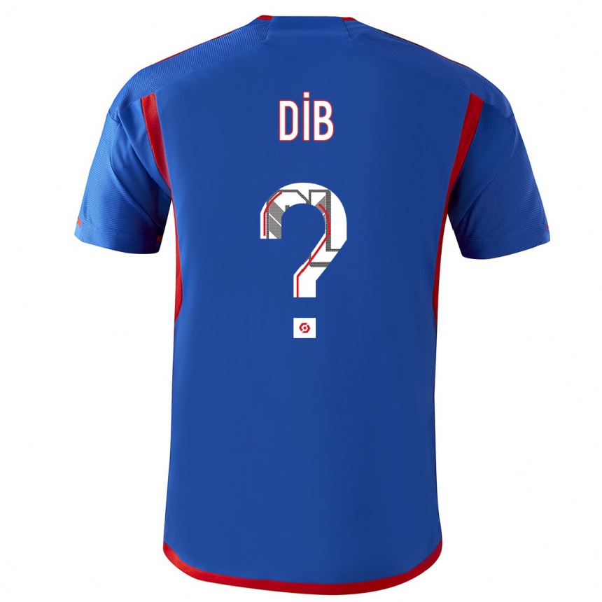 Niño Fútbol Camiseta Djibrail Dib #0 Azul Rojo 2ª Equipación 2023/24