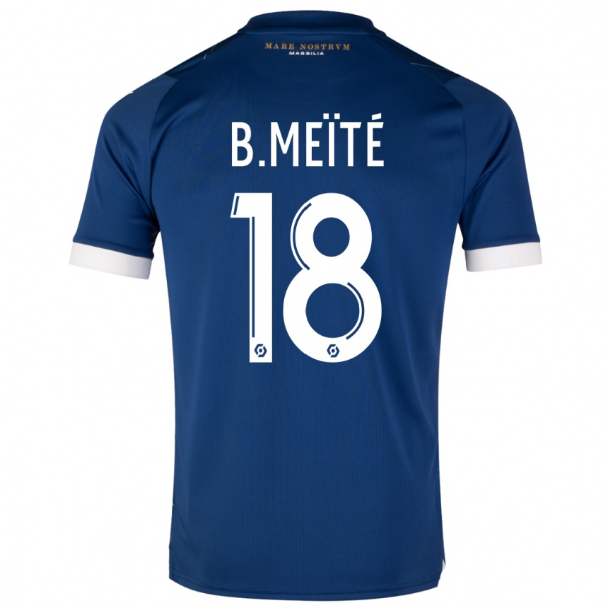 Niño Fútbol Camiseta Bamo Meïté #18 Azul Oscuro 2ª Equipación 2023/24