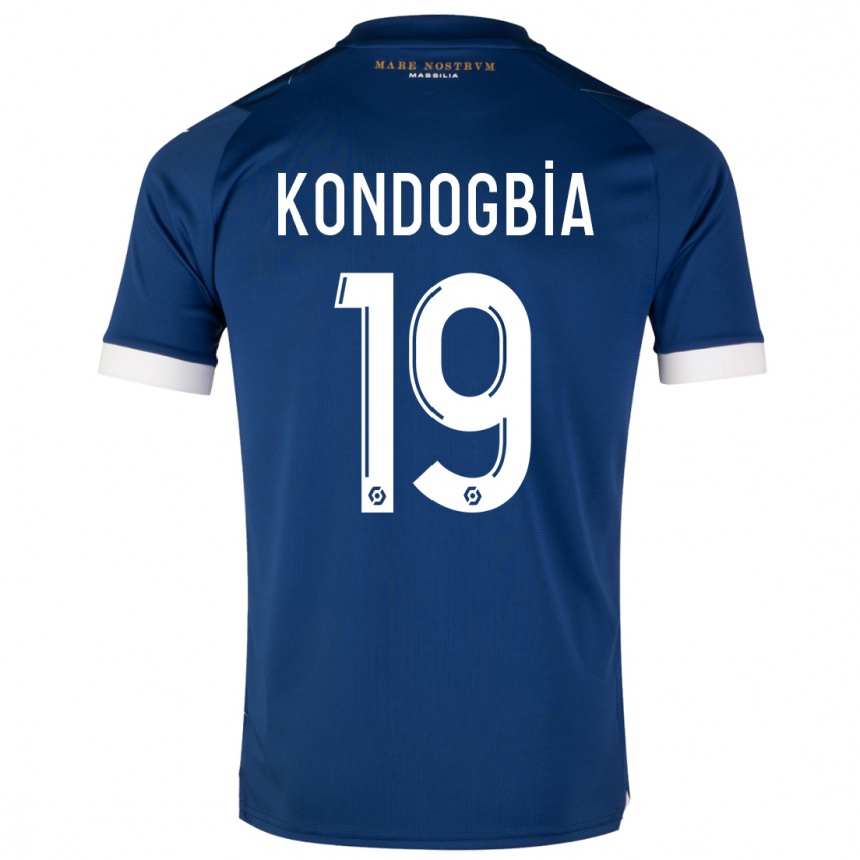 Niño Fútbol Camiseta Geoffrey Kondogbia #19 Azul Oscuro 2ª Equipación 2023/24