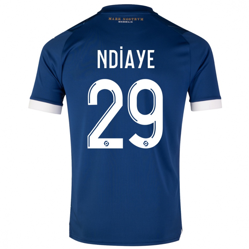 Niño Fútbol Camiseta Iliman Ndiaye #29 Azul Oscuro 2ª Equipación 2023/24