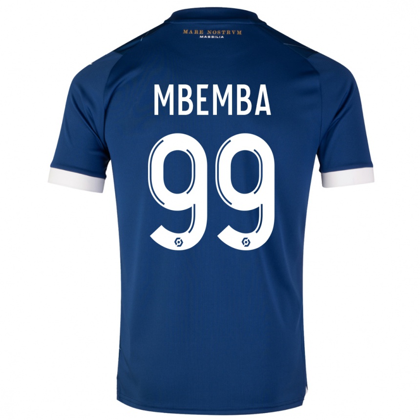 Niño Fútbol Camiseta Chancel Mbemba #99 Azul Oscuro 2ª Equipación 2023/24