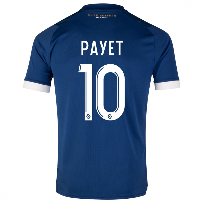 Niño Fútbol Camiseta Dimitri Payet #10 Azul Oscuro 2ª Equipación 2023/24