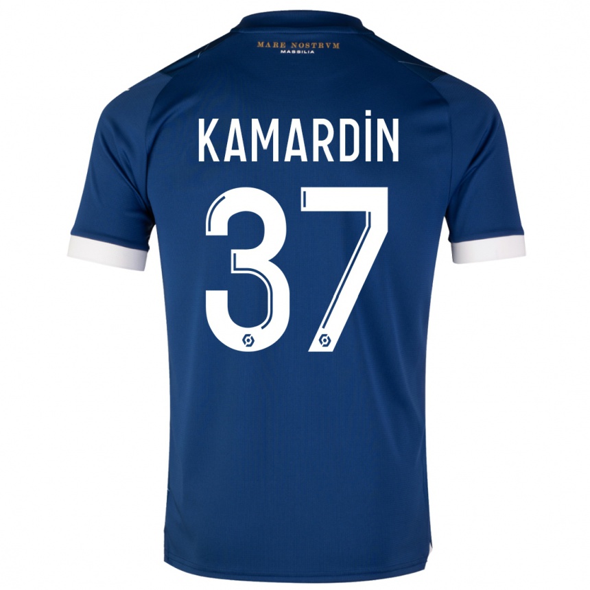 Niño Fútbol Camiseta Aaron Kamardin #37 Azul Oscuro 2ª Equipación 2023/24