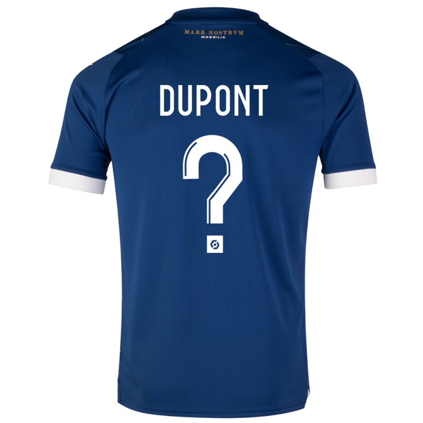 Niño Fútbol Camiseta Hugo Dupont #0 Azul Oscuro 2ª Equipación 2023/24