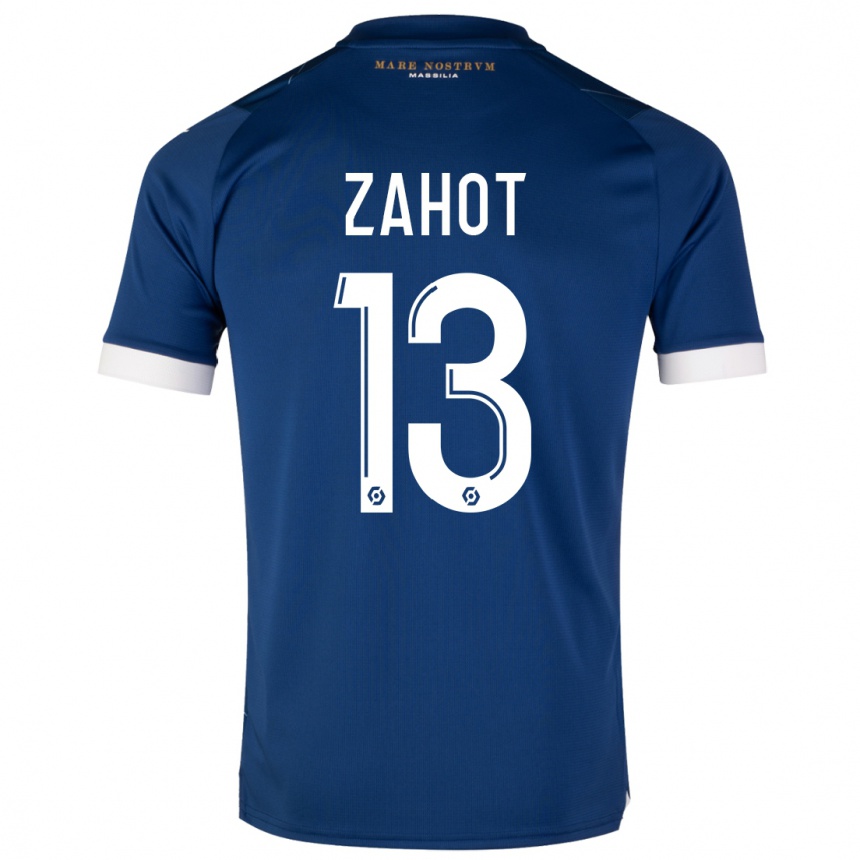 Niño Fútbol Camiseta Sarah Zahot #13 Azul Oscuro 2ª Equipación 2023/24