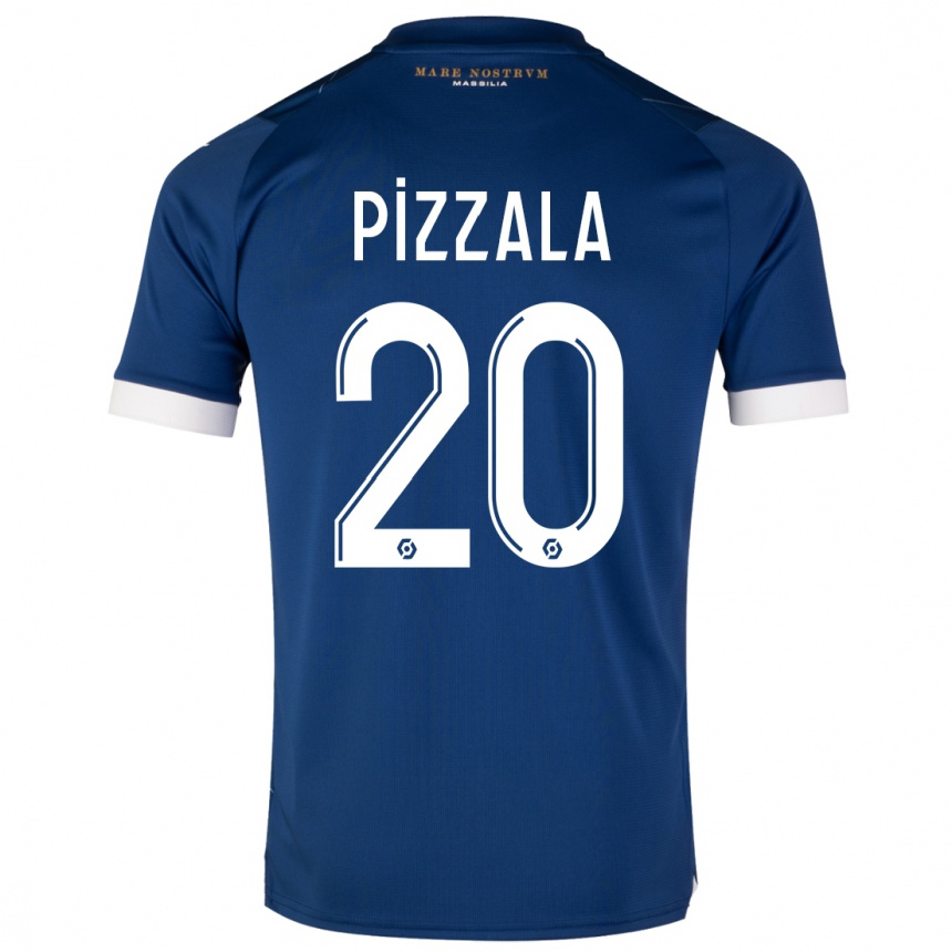 Niño Fútbol Camiseta Caroline Pizzala #20 Azul Oscuro 2ª Equipación 2023/24