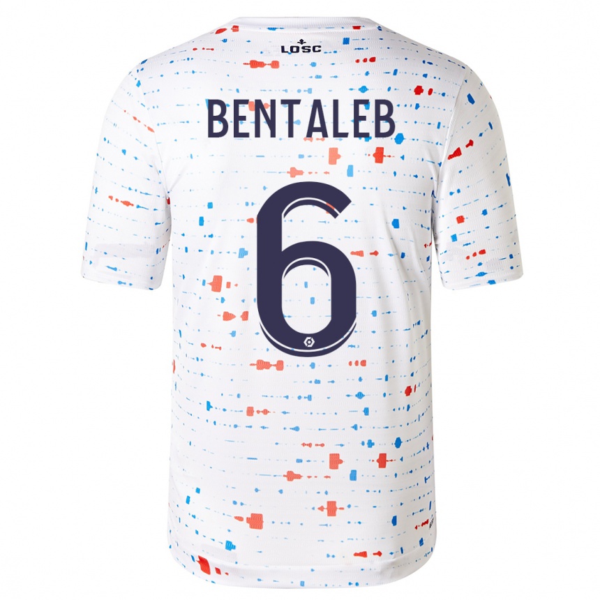 Niño Fútbol Camiseta Nabil Bentaleb #6 Blanco 2ª Equipación 2023/24