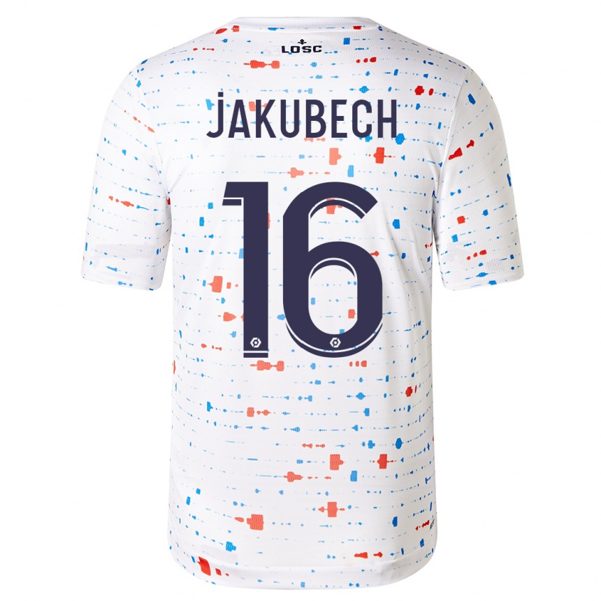 Niño Fútbol Camiseta Adam Jakubech #16 Blanco 2ª Equipación 2023/24