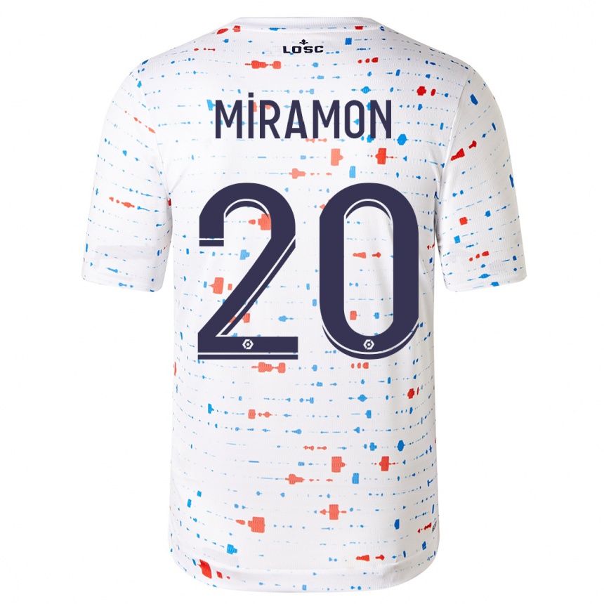 Niño Fútbol Camiseta Ignacio Miramón #20 Blanco 2ª Equipación 2023/24