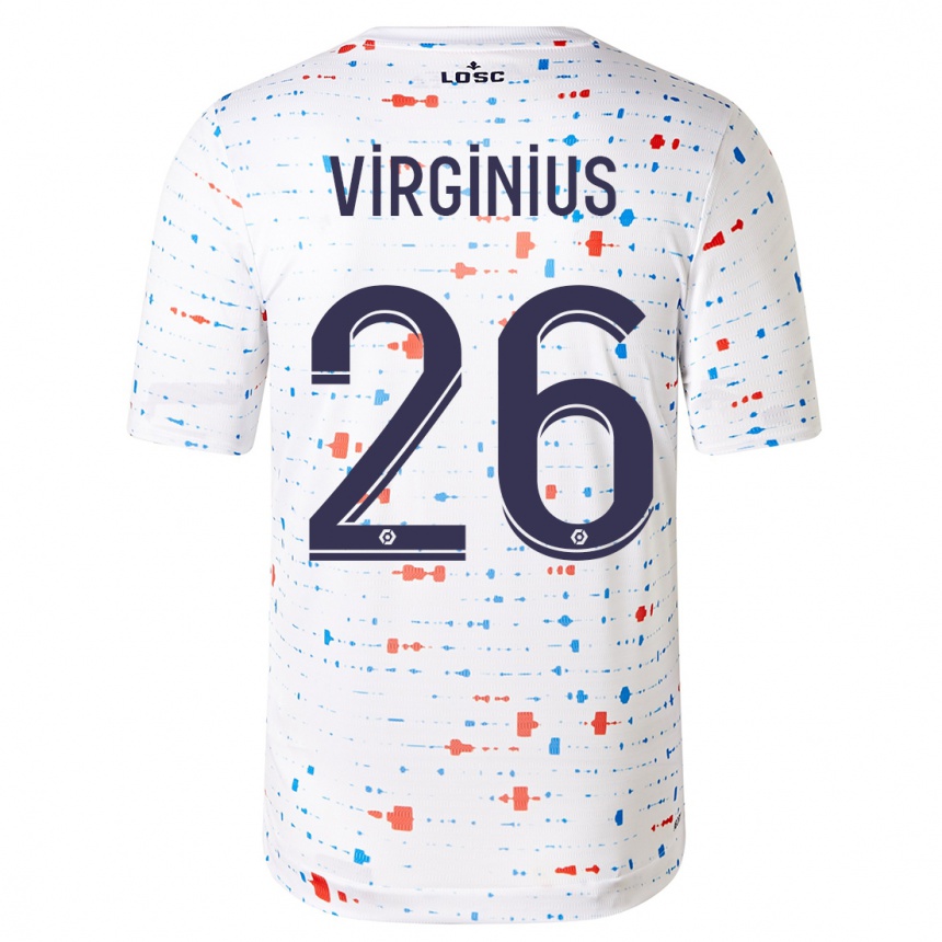 Niño Fútbol Camiseta Alan Virginius #26 Blanco 2ª Equipación 2023/24