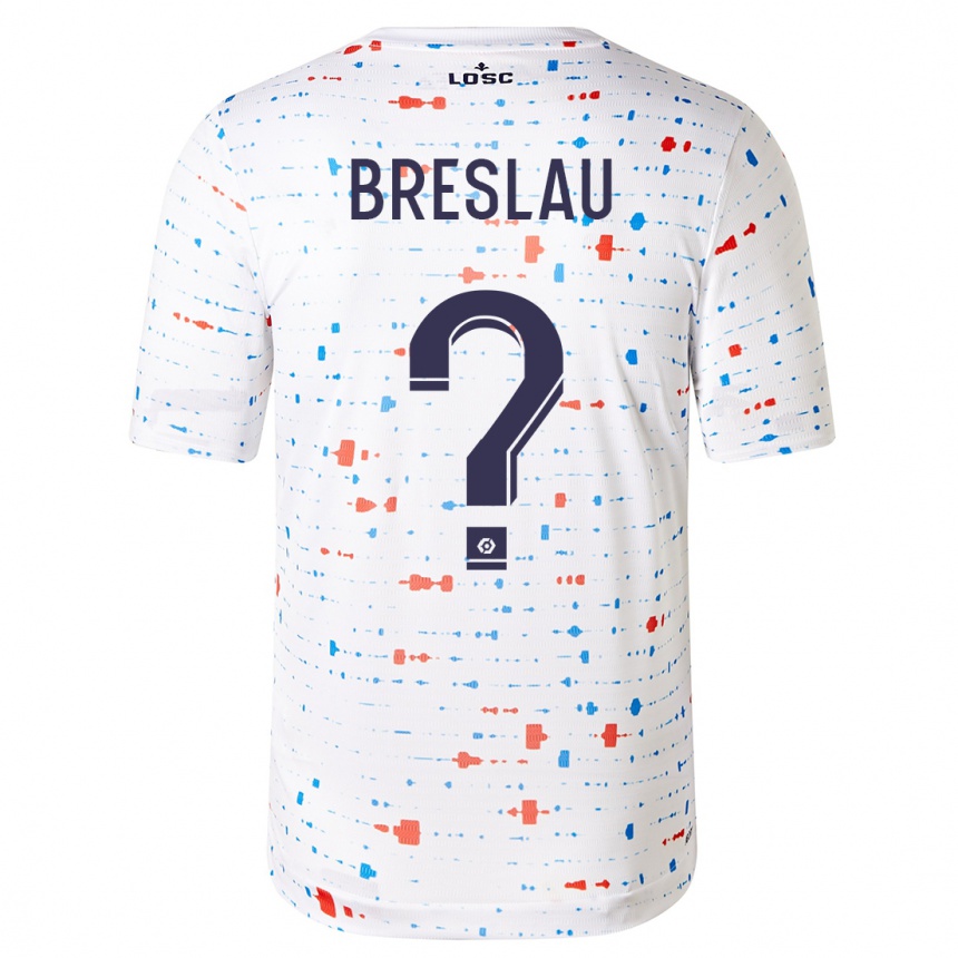 Niño Fútbol Camiseta Jessy Breslau #0 Blanco 2ª Equipación 2023/24