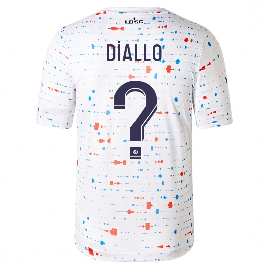 Niño Fútbol Camiseta Alpha Diallo #0 Blanco 2ª Equipación 2023/24