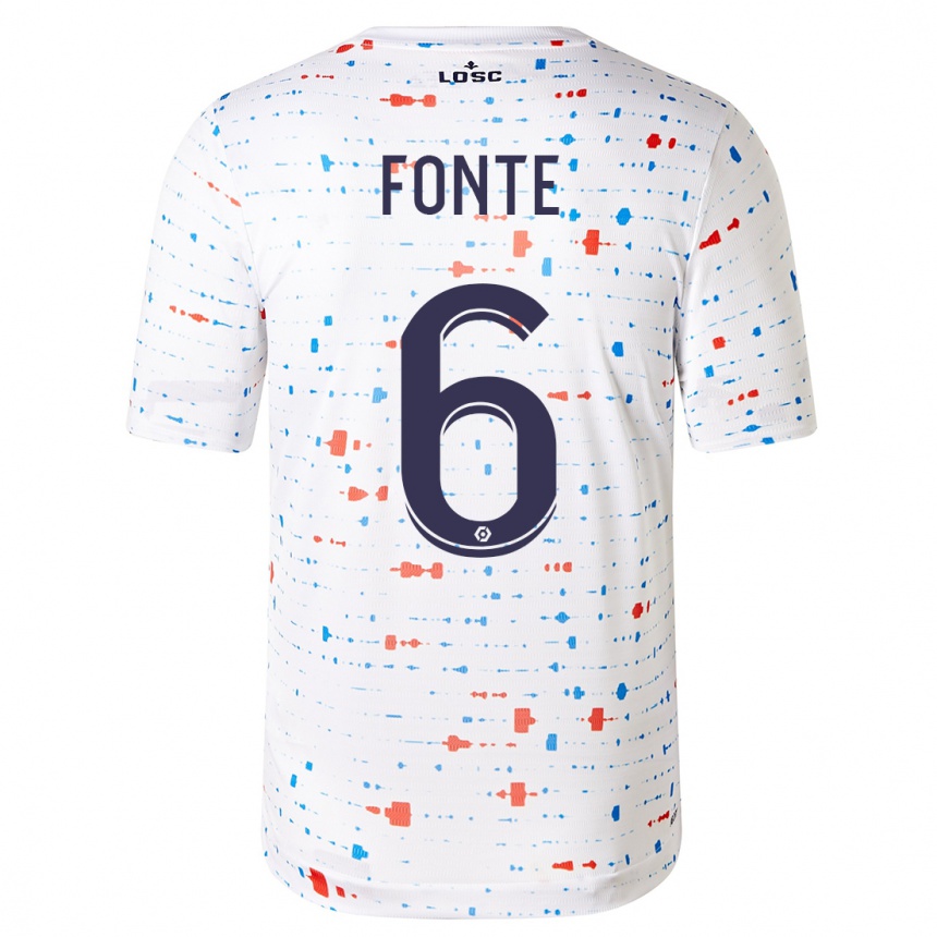 Niño Fútbol Camiseta Jose Fonte #6 Blanco 2ª Equipación 2023/24