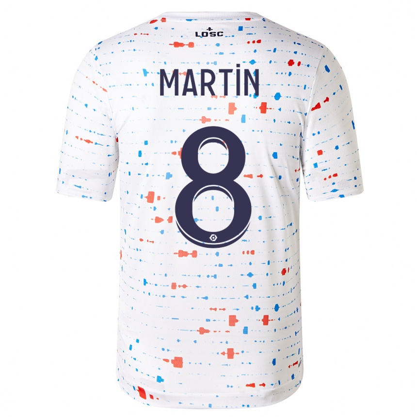 Niño Fútbol Camiseta Jonas Martin #8 Blanco 2ª Equipación 2023/24