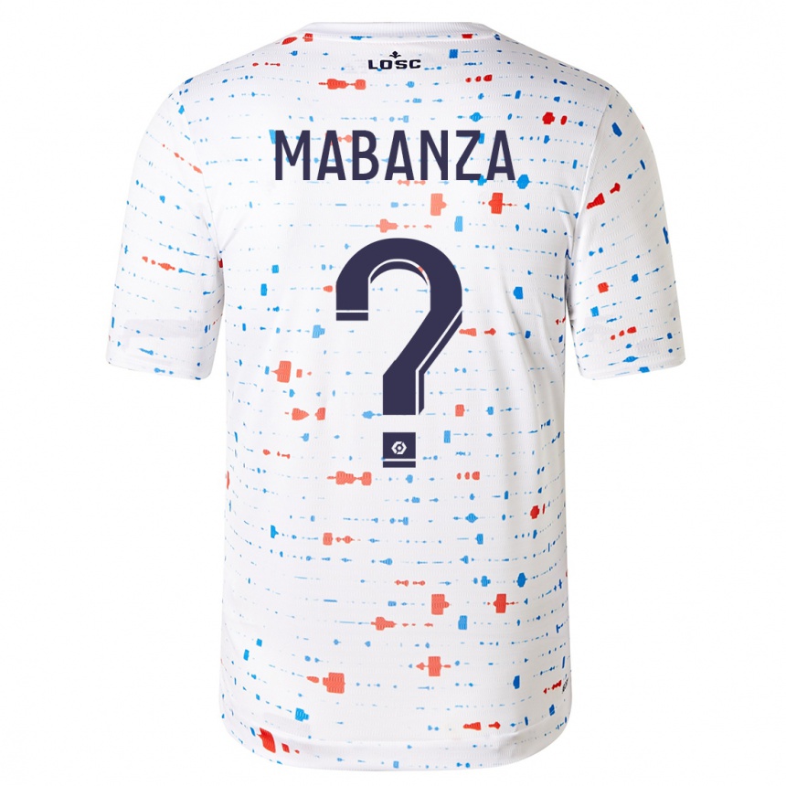 Niño Fútbol Camiseta Carmel Mabanza #0 Blanco 2ª Equipación 2023/24