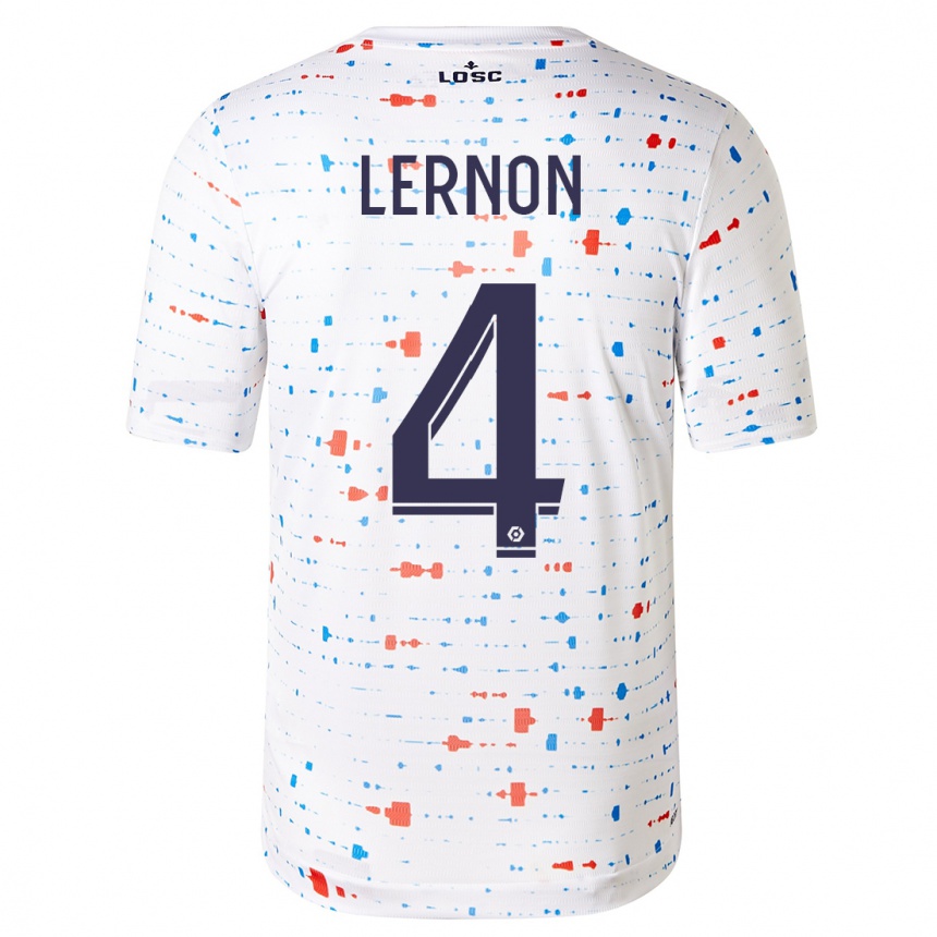 Niño Fútbol Camiseta Jessica Lernon #4 Blanco 2ª Equipación 2023/24