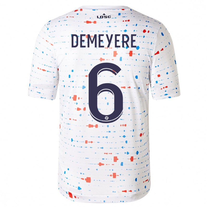 Niño Fútbol Camiseta Silke Demeyere #6 Blanco 2ª Equipación 2023/24