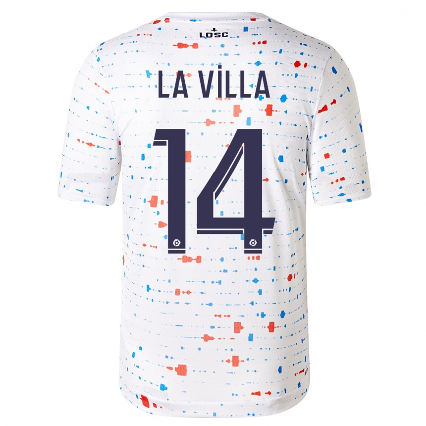 Niño Fútbol Camiseta Caroline La Villa #14 Blanco 2ª Equipación 2023/24