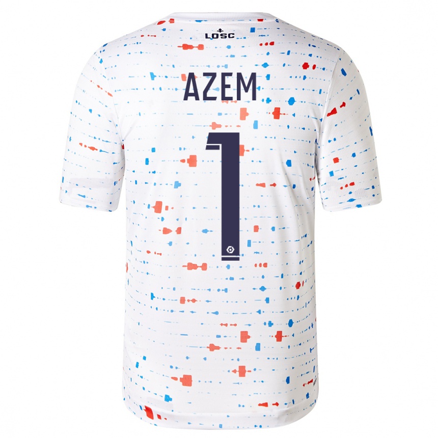 Niño Fútbol Camiseta Floriane Azem #1 Blanco 2ª Equipación 2023/24