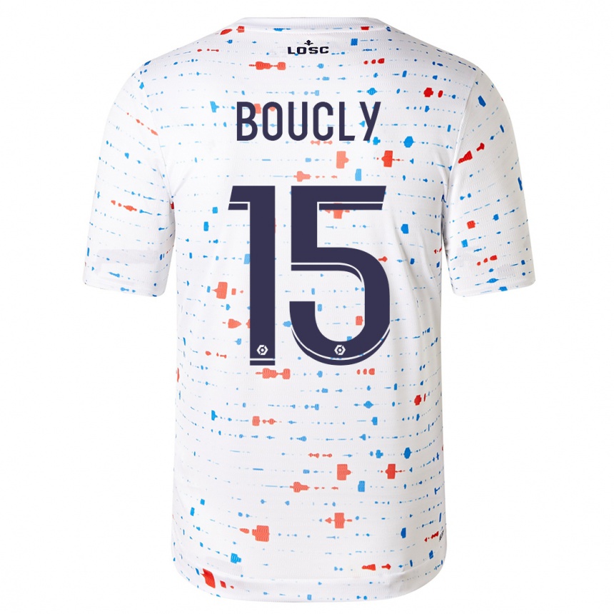 Niño Fútbol Camiseta Maite Boucly #15 Blanco 2ª Equipación 2023/24