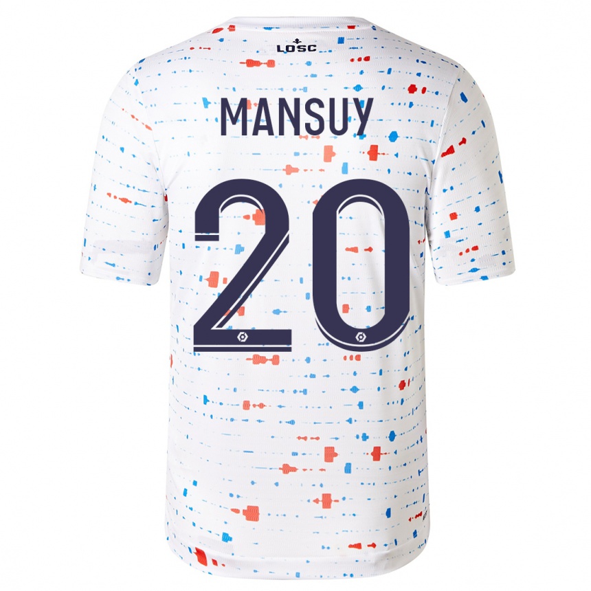 Niño Fútbol Camiseta Heloise Mansuy #20 Blanco 2ª Equipación 2023/24