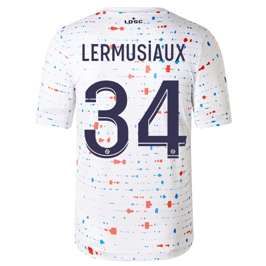 Niño Fútbol Camiseta Chrystal Lermusiaux #34 Blanco 2ª Equipación 2023/24