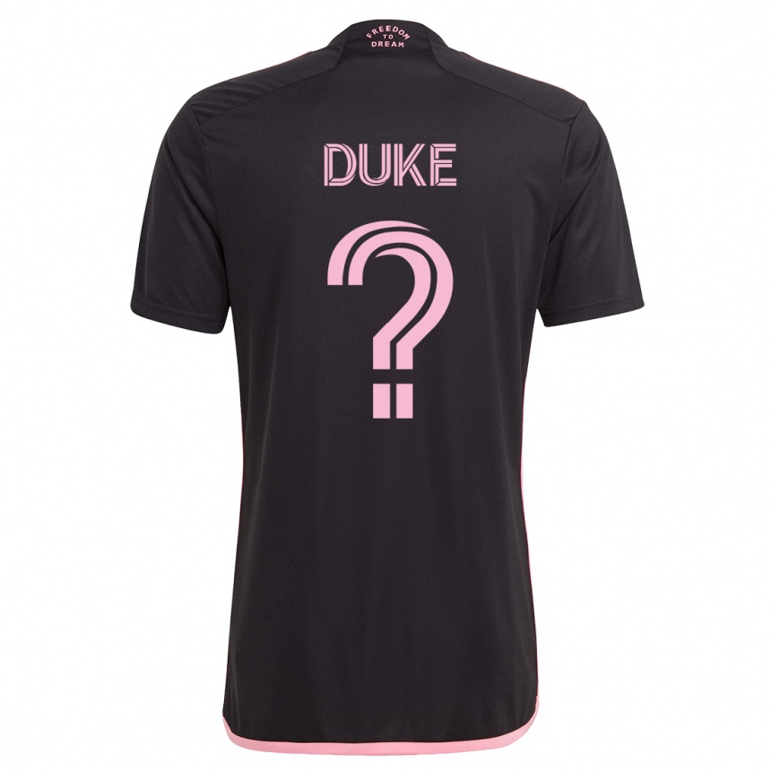 Niño Fútbol Camiseta Bryce Duke #0 Negro 2ª Equipación 2023/24