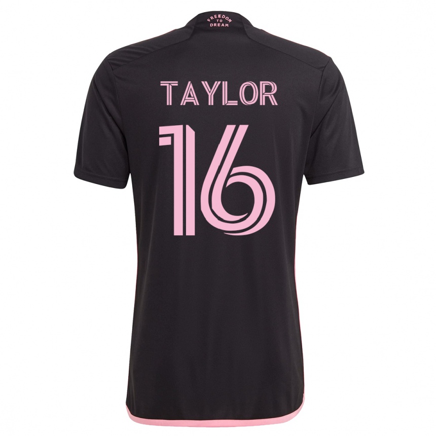Niño Fútbol Camiseta Robert Taylor #16 Negro 2ª Equipación 2023/24