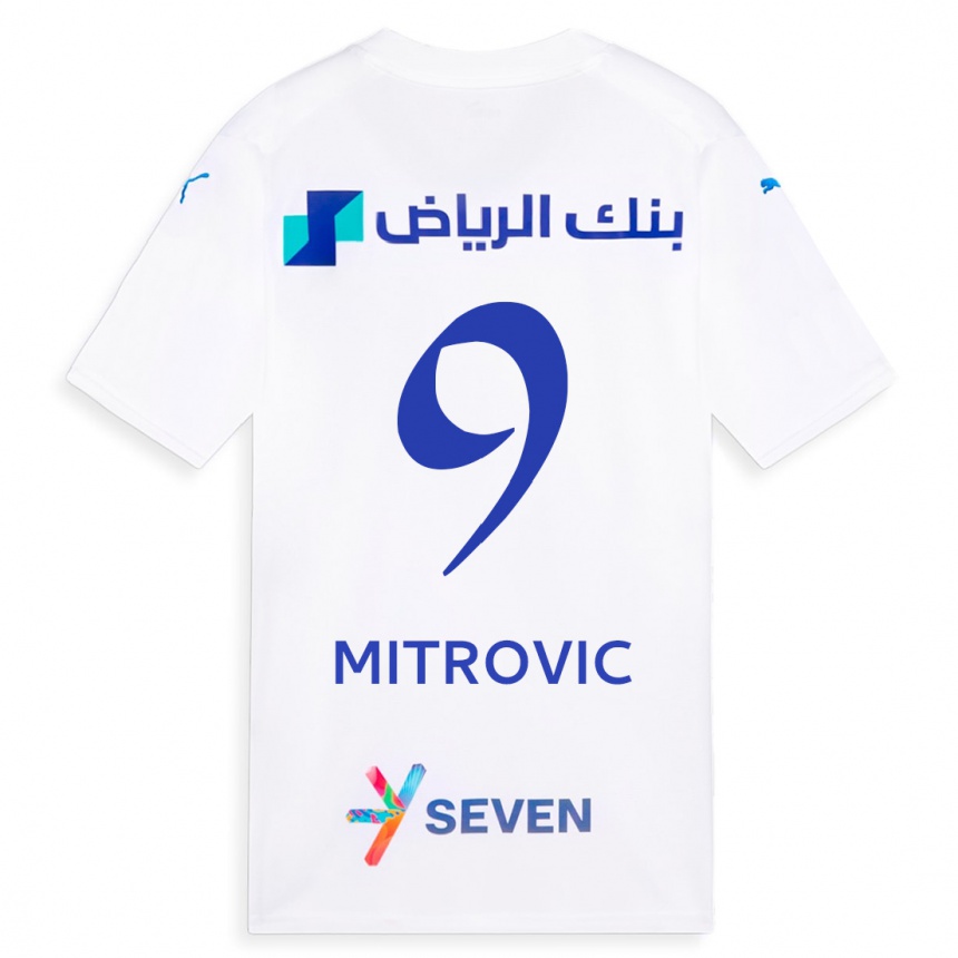 Niño Fútbol Camiseta Aleksandar Mitrovic #9 Blanco 2ª Equipación 2023/24